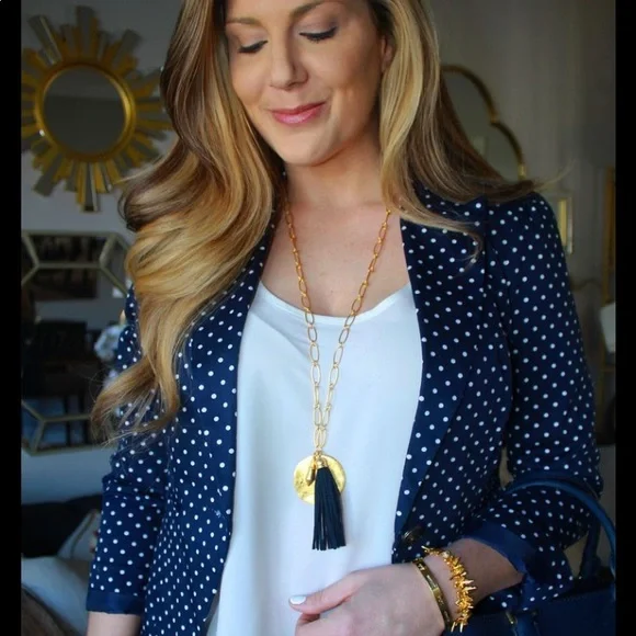 Stella & Dot | Gold Carla Tassel Pendant Necklace Retired - Picture 11 of 13